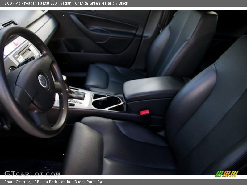 Granite Green Metallic / Black 2007 Volkswagen Passat 2.0T Sedan