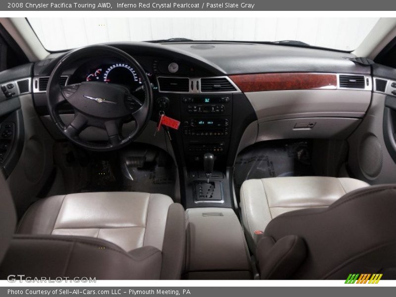 Inferno Red Crystal Pearlcoat / Pastel Slate Gray 2008 Chrysler Pacifica Touring AWD