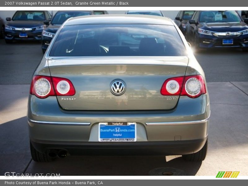 Granite Green Metallic / Black 2007 Volkswagen Passat 2.0T Sedan