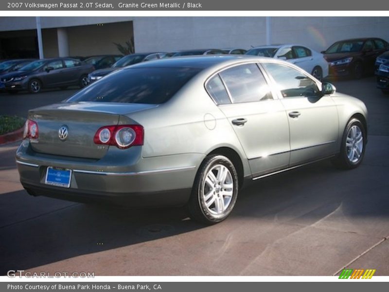 Granite Green Metallic / Black 2007 Volkswagen Passat 2.0T Sedan