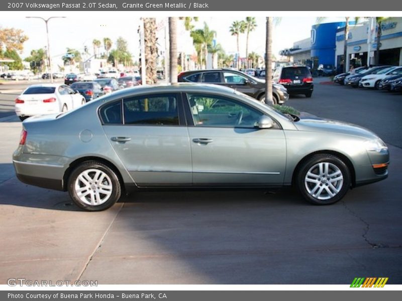 Granite Green Metallic / Black 2007 Volkswagen Passat 2.0T Sedan