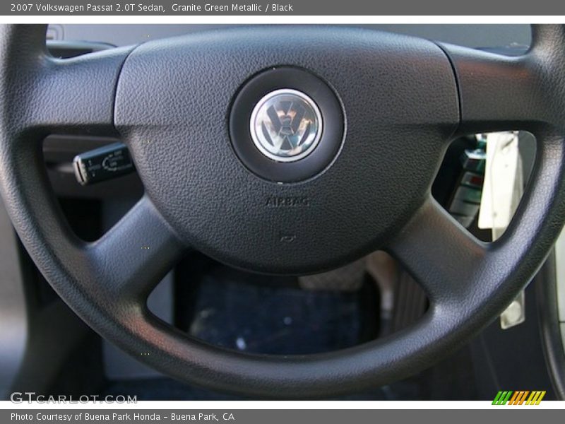 Granite Green Metallic / Black 2007 Volkswagen Passat 2.0T Sedan