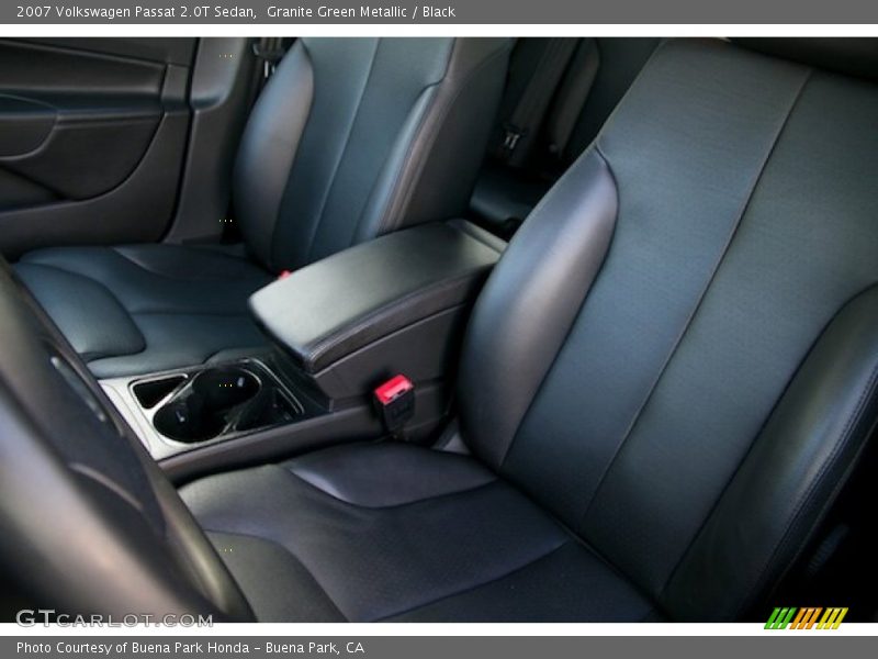 Granite Green Metallic / Black 2007 Volkswagen Passat 2.0T Sedan