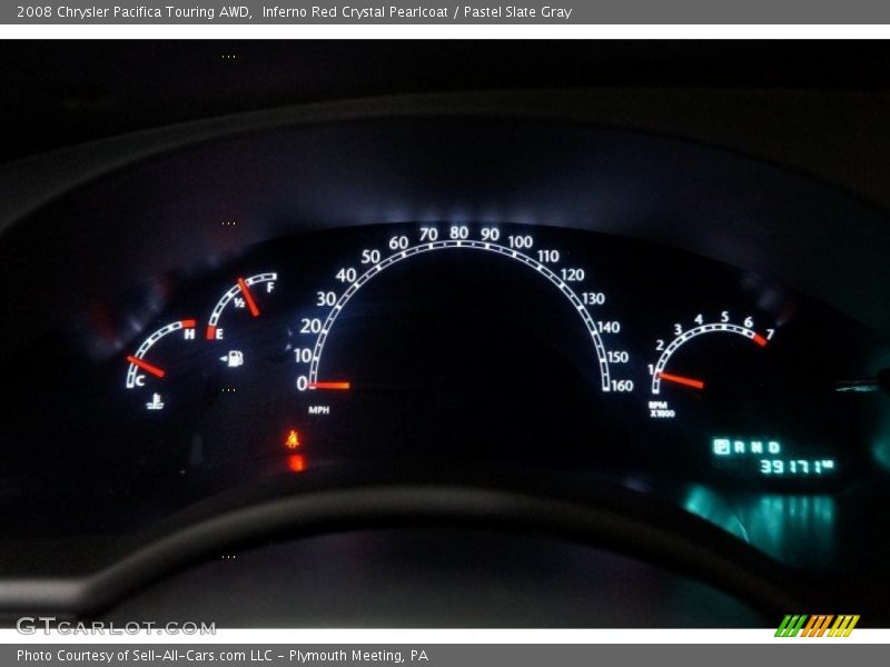 Inferno Red Crystal Pearlcoat / Pastel Slate Gray 2008 Chrysler Pacifica Touring AWD