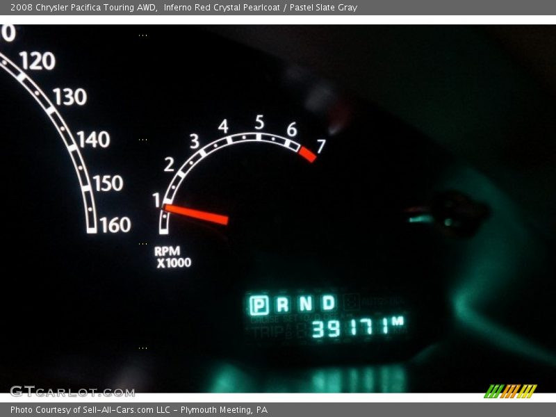 Inferno Red Crystal Pearlcoat / Pastel Slate Gray 2008 Chrysler Pacifica Touring AWD