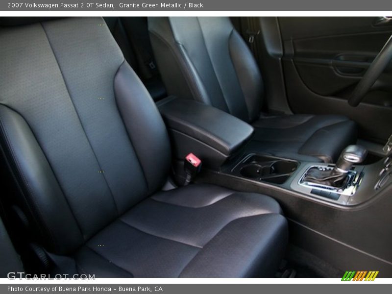 Granite Green Metallic / Black 2007 Volkswagen Passat 2.0T Sedan