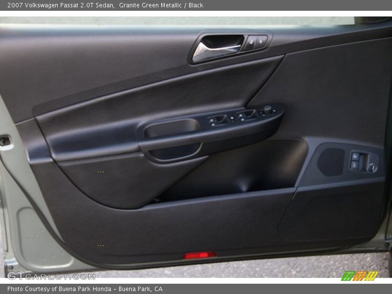 Granite Green Metallic / Black 2007 Volkswagen Passat 2.0T Sedan