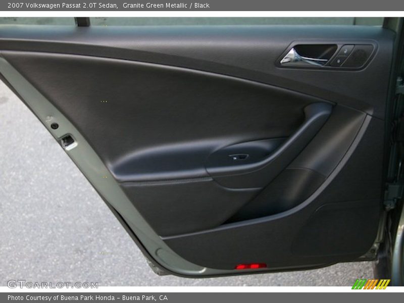 Granite Green Metallic / Black 2007 Volkswagen Passat 2.0T Sedan
