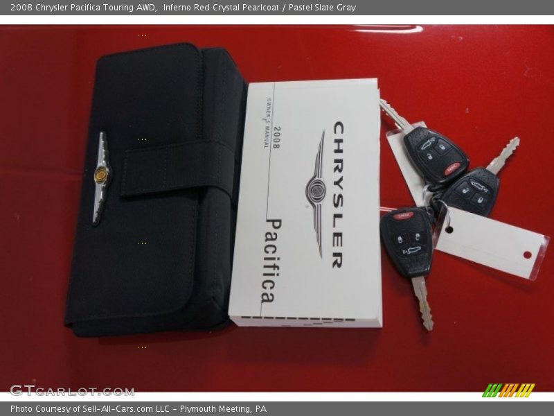 Inferno Red Crystal Pearlcoat / Pastel Slate Gray 2008 Chrysler Pacifica Touring AWD