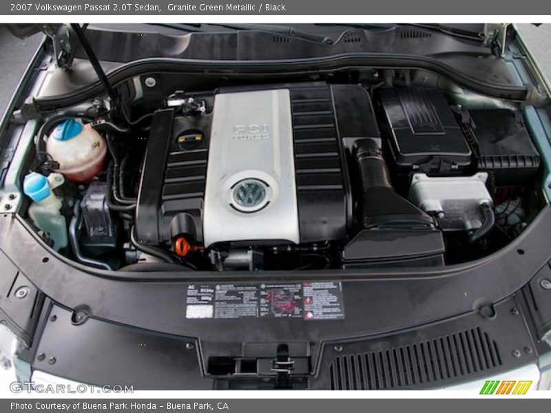 Granite Green Metallic / Black 2007 Volkswagen Passat 2.0T Sedan