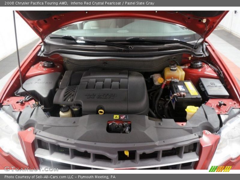 Inferno Red Crystal Pearlcoat / Pastel Slate Gray 2008 Chrysler Pacifica Touring AWD