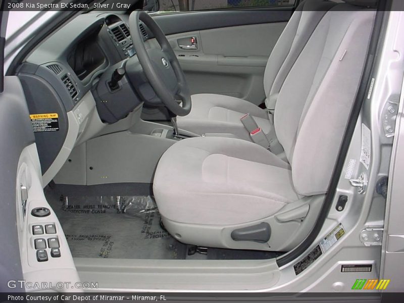 Silver / Gray 2008 Kia Spectra EX Sedan