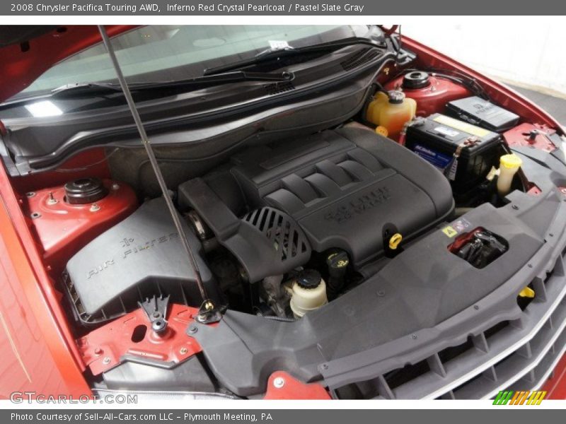 Inferno Red Crystal Pearlcoat / Pastel Slate Gray 2008 Chrysler Pacifica Touring AWD
