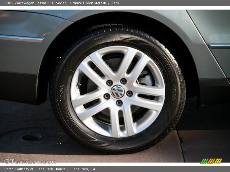 Granite Green Metallic / Black 2007 Volkswagen Passat 2.0T Sedan