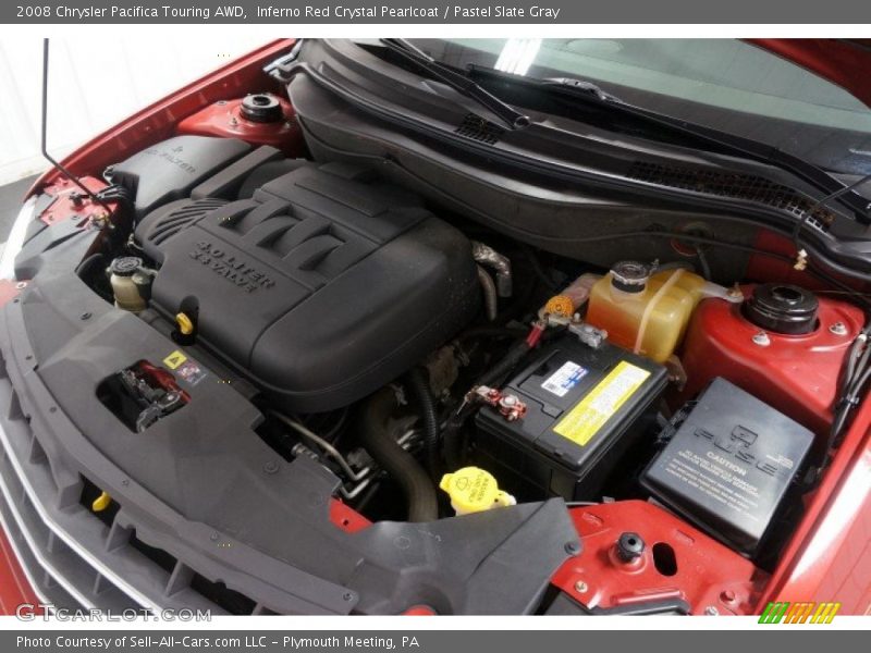 Inferno Red Crystal Pearlcoat / Pastel Slate Gray 2008 Chrysler Pacifica Touring AWD