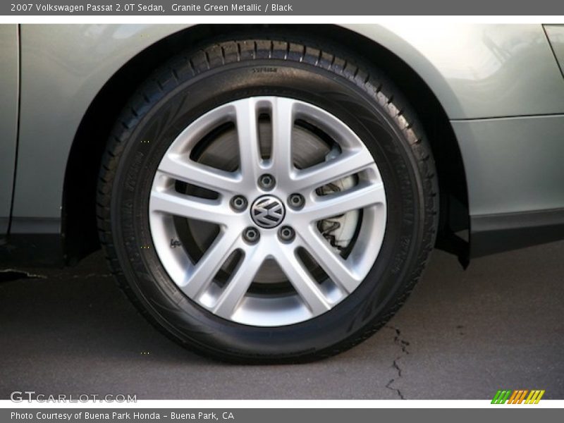 Granite Green Metallic / Black 2007 Volkswagen Passat 2.0T Sedan