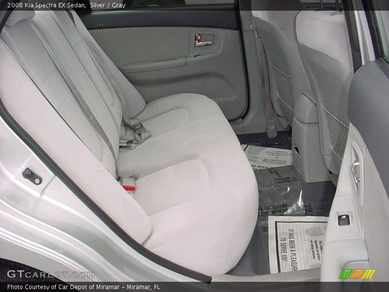 Silver / Gray 2008 Kia Spectra EX Sedan