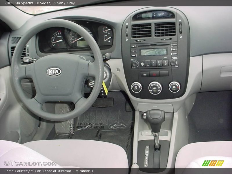 Silver / Gray 2008 Kia Spectra EX Sedan