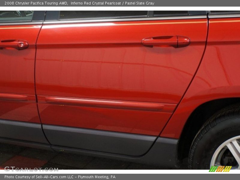 Inferno Red Crystal Pearlcoat / Pastel Slate Gray 2008 Chrysler Pacifica Touring AWD