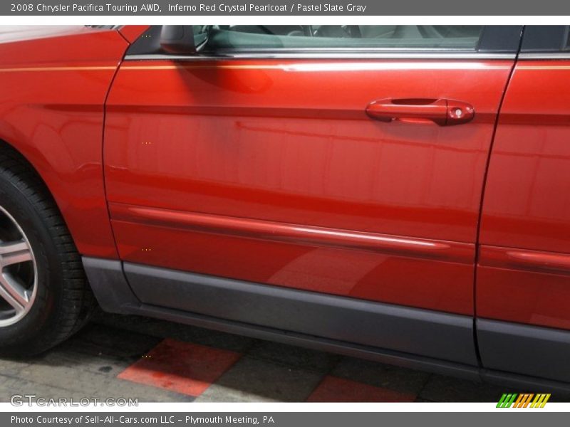 Inferno Red Crystal Pearlcoat / Pastel Slate Gray 2008 Chrysler Pacifica Touring AWD