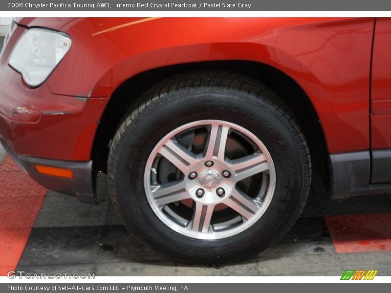 Inferno Red Crystal Pearlcoat / Pastel Slate Gray 2008 Chrysler Pacifica Touring AWD