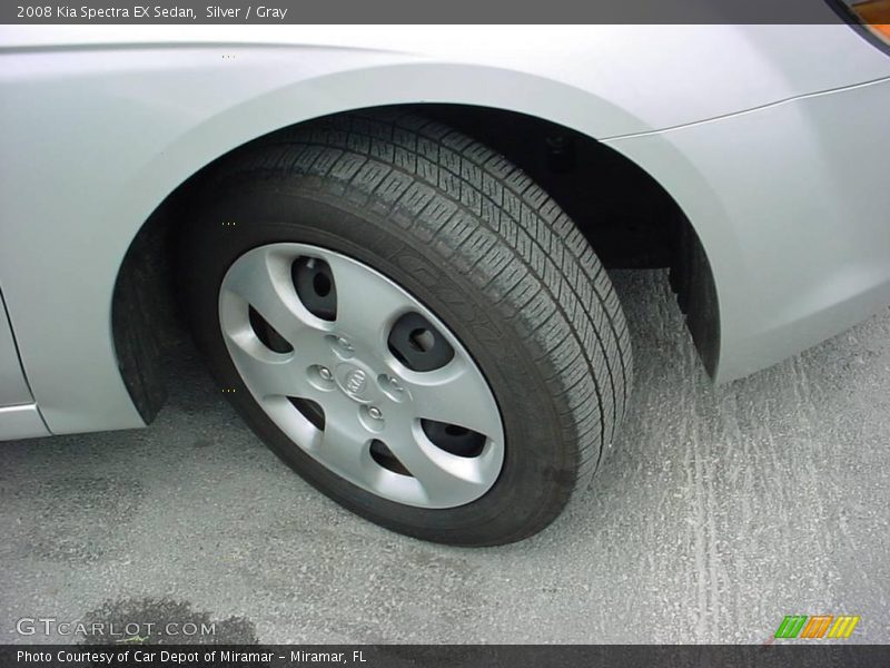 Silver / Gray 2008 Kia Spectra EX Sedan