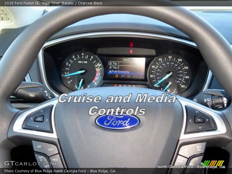 Ingot Silver Metallic / Charcoal Black 2016 Ford Fusion SE