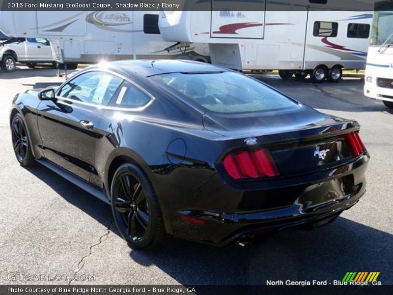Shadow Black / Ebony 2016 Ford Mustang EcoBoost Coupe