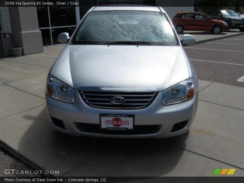 Silver / Gray 2008 Kia Spectra EX Sedan