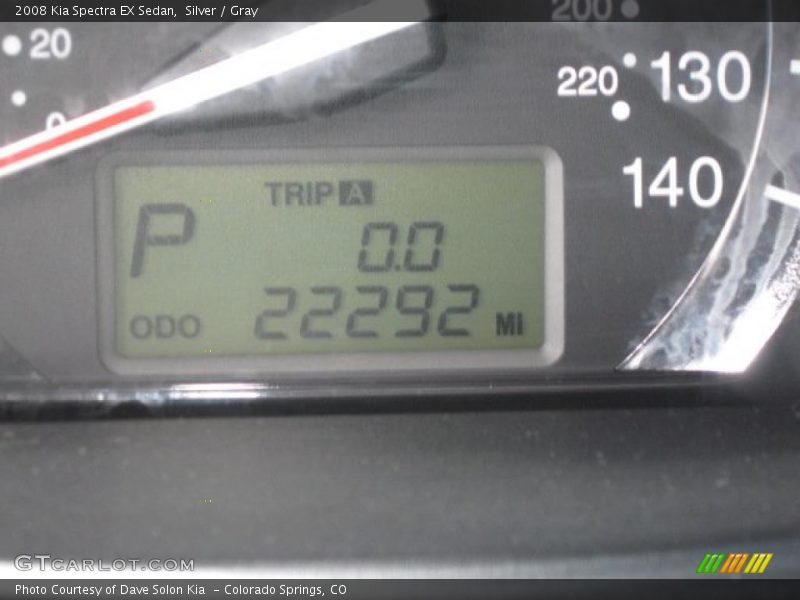 Silver / Gray 2008 Kia Spectra EX Sedan