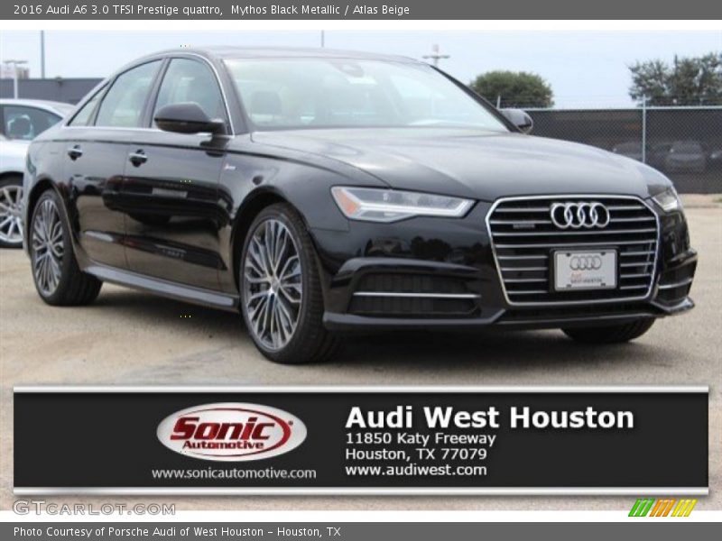 Mythos Black Metallic / Atlas Beige 2016 Audi A6 3.0 TFSI Prestige quattro