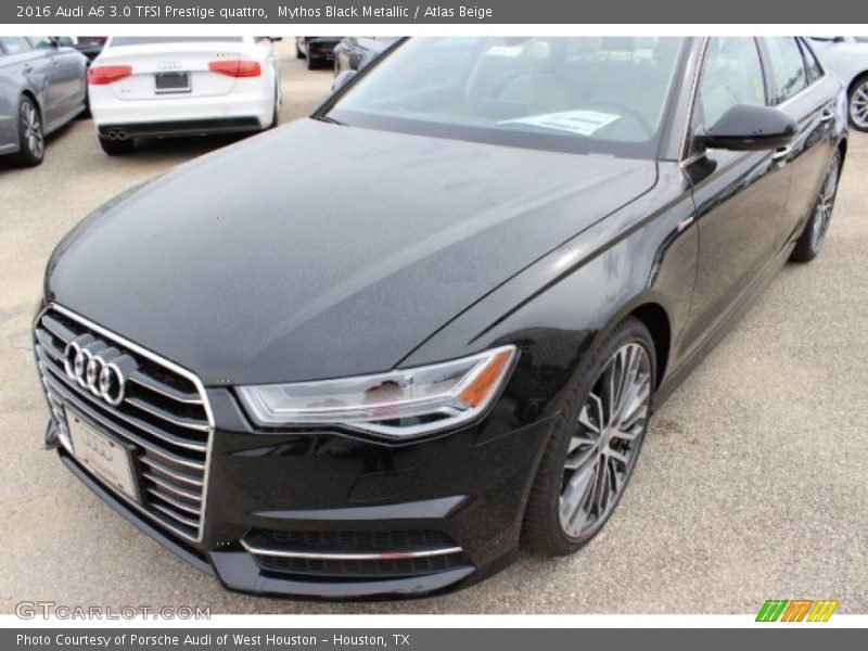 Mythos Black Metallic / Atlas Beige 2016 Audi A6 3.0 TFSI Prestige quattro