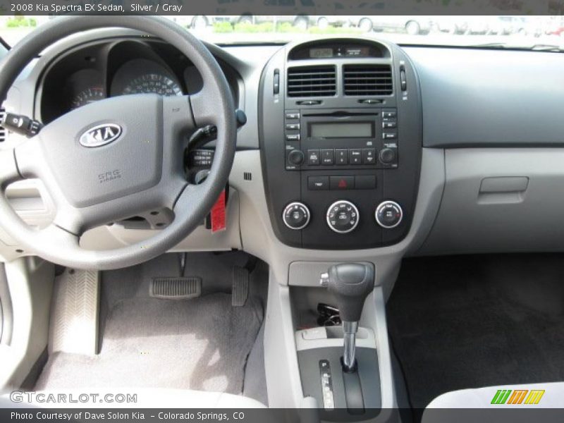 Silver / Gray 2008 Kia Spectra EX Sedan