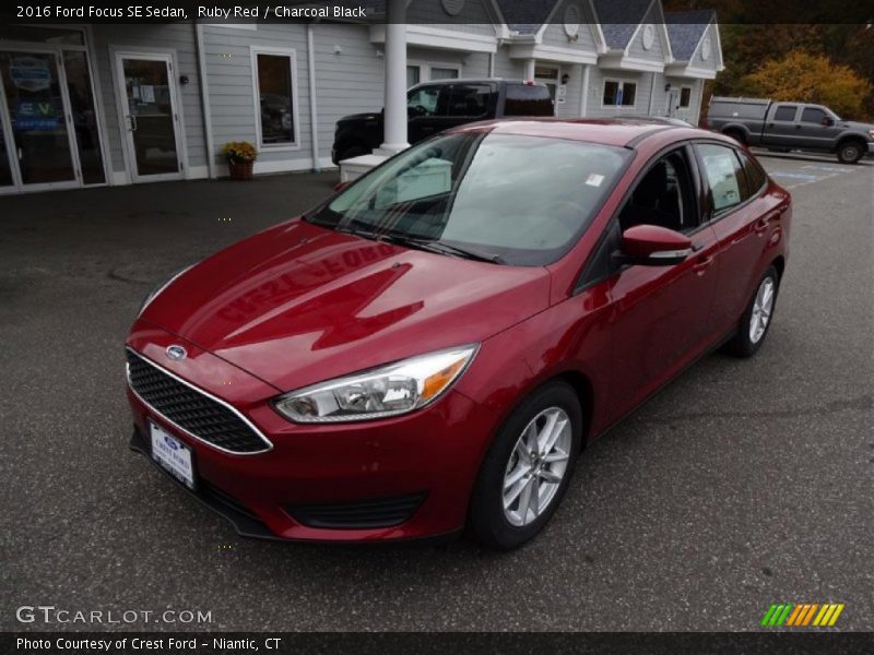 Ruby Red / Charcoal Black 2016 Ford Focus SE Sedan