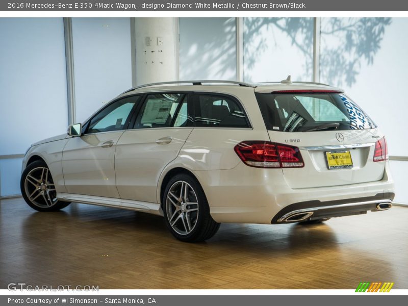 designo Diamond White Metallic / Chestnut Brown/Black 2016 Mercedes-Benz E 350 4Matic Wagon