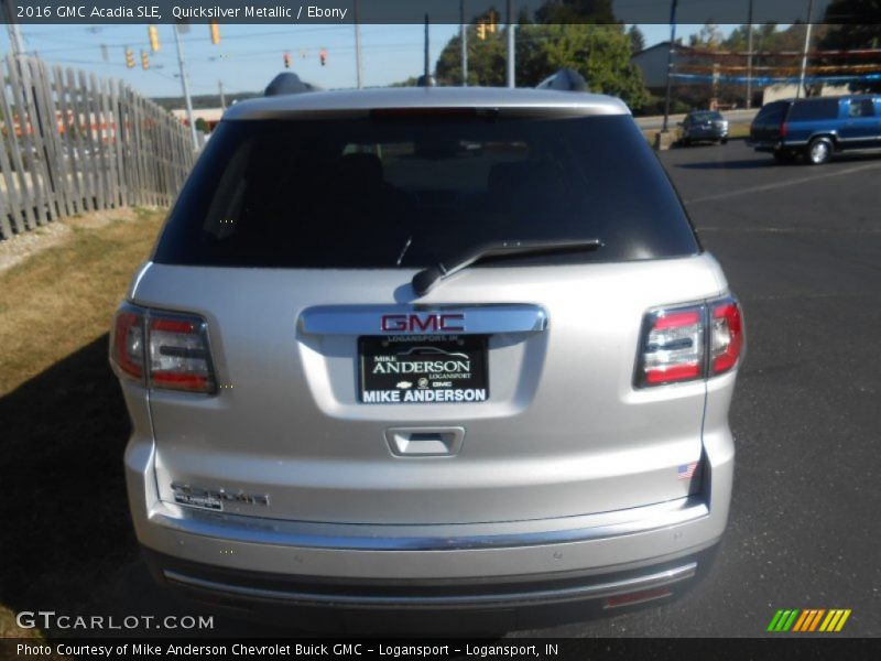 Quicksilver Metallic / Ebony 2016 GMC Acadia SLE
