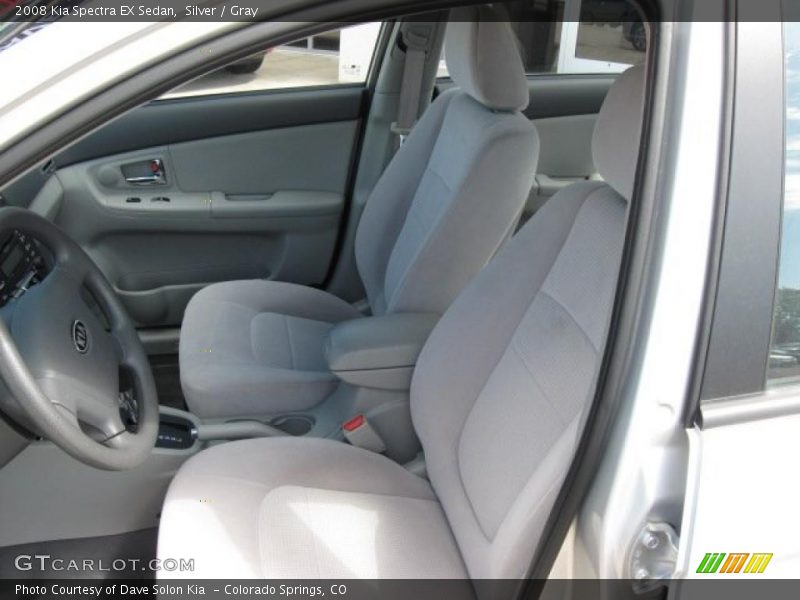 Silver / Gray 2008 Kia Spectra EX Sedan