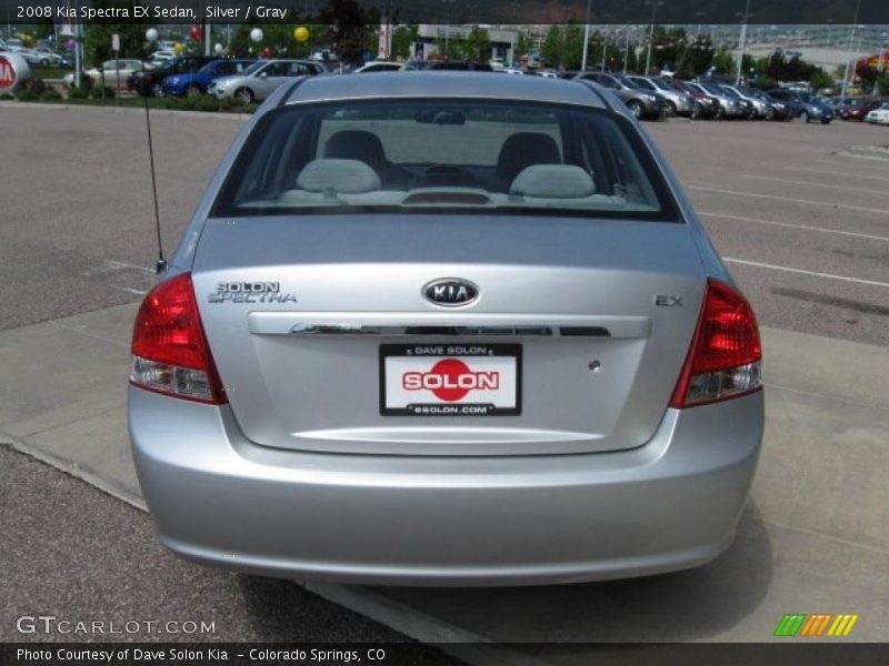 Silver / Gray 2008 Kia Spectra EX Sedan