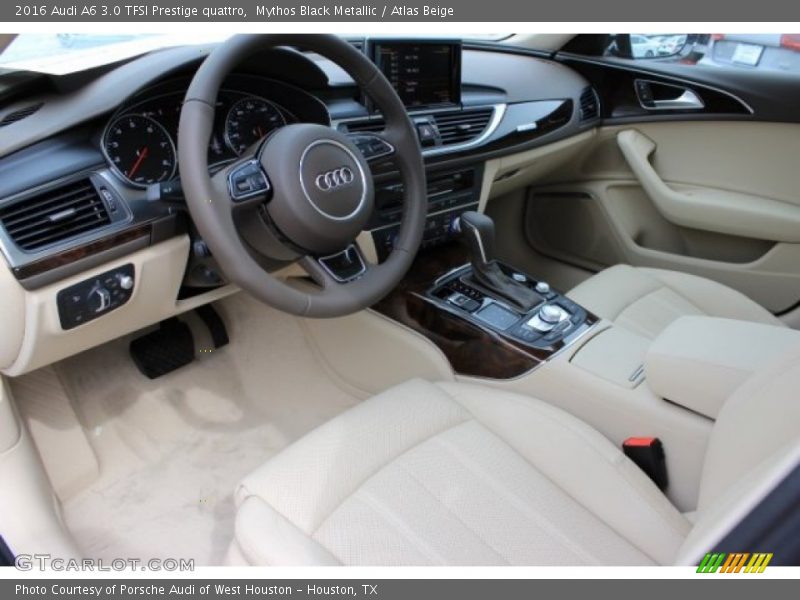 Mythos Black Metallic / Atlas Beige 2016 Audi A6 3.0 TFSI Prestige quattro