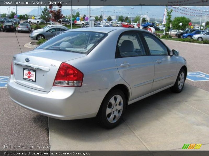 Silver / Gray 2008 Kia Spectra EX Sedan