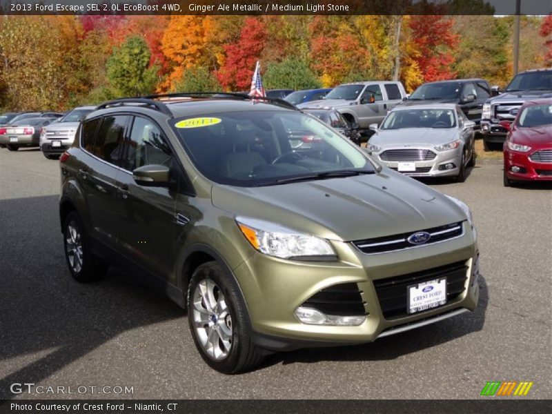Ginger Ale Metallic / Medium Light Stone 2013 Ford Escape SEL 2.0L EcoBoost 4WD