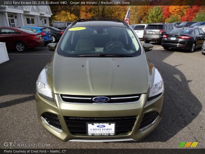Ginger Ale Metallic / Medium Light Stone 2013 Ford Escape SEL 2.0L EcoBoost 4WD