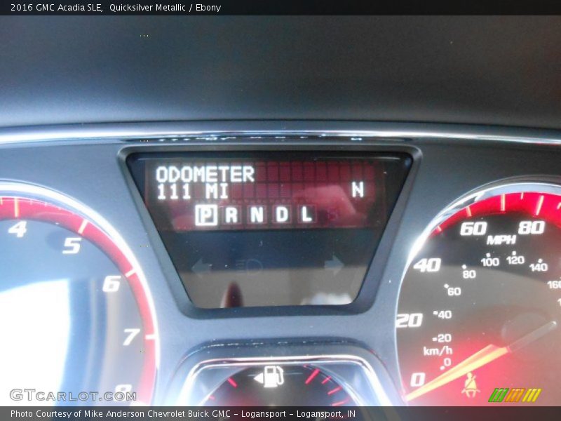 Quicksilver Metallic / Ebony 2016 GMC Acadia SLE