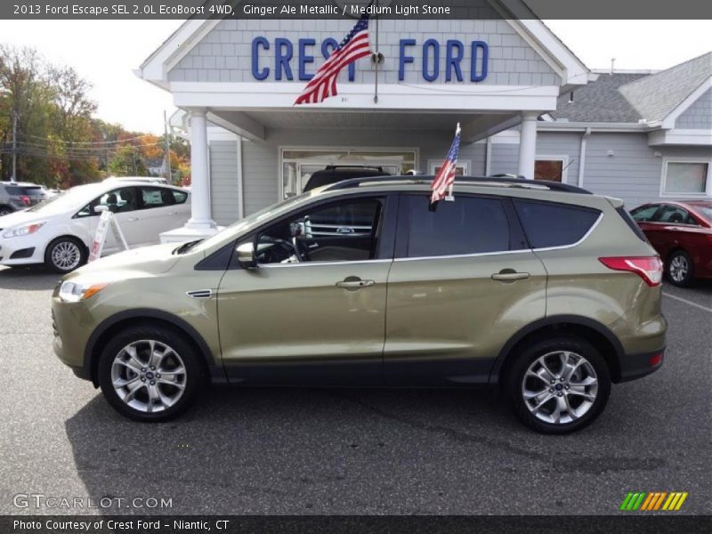 Ginger Ale Metallic / Medium Light Stone 2013 Ford Escape SEL 2.0L EcoBoost 4WD