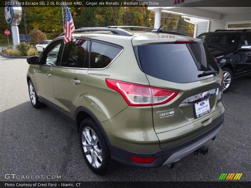 Ginger Ale Metallic / Medium Light Stone 2013 Ford Escape SEL 2.0L EcoBoost 4WD
