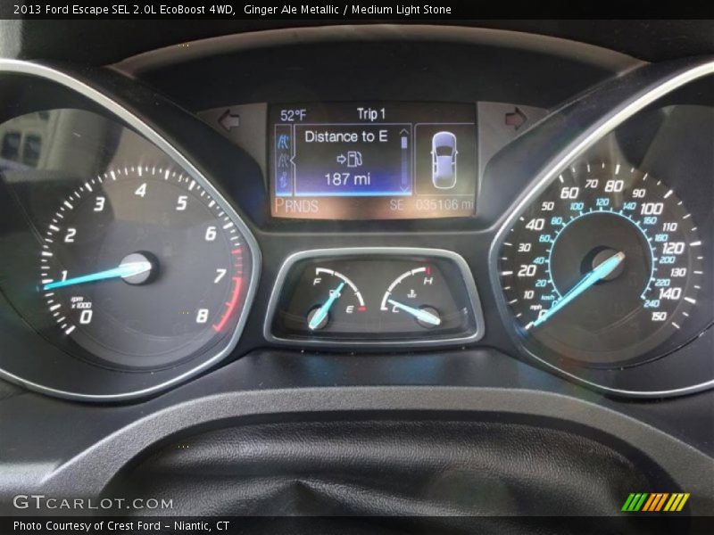 Ginger Ale Metallic / Medium Light Stone 2013 Ford Escape SEL 2.0L EcoBoost 4WD