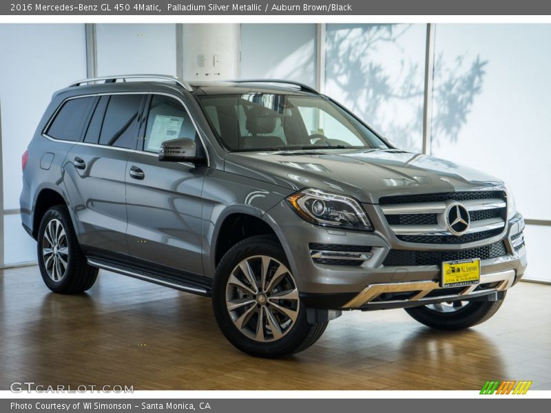Palladium Silver Metallic / Auburn Brown/Black 2016 Mercedes-Benz GL 450 4Matic