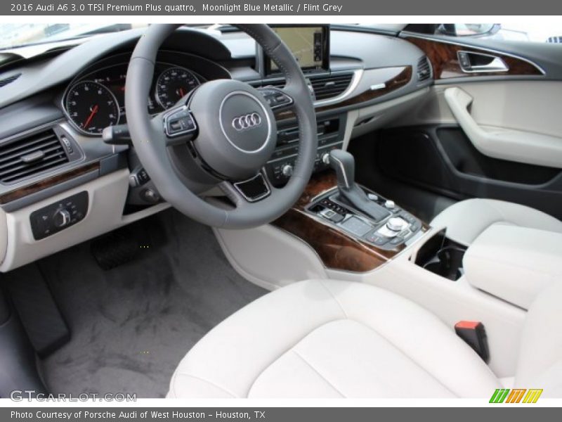 Moonlight Blue Metallic / Flint Grey 2016 Audi A6 3.0 TFSI Premium Plus quattro