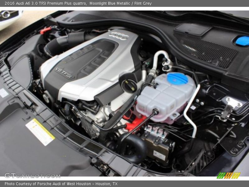 Moonlight Blue Metallic / Flint Grey 2016 Audi A6 3.0 TFSI Premium Plus quattro