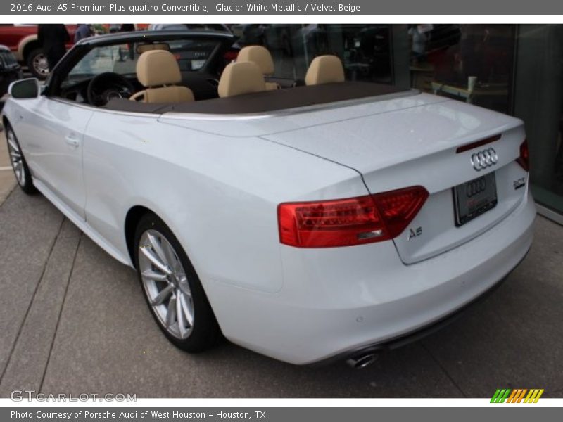 Glacier White Metallic / Velvet Beige 2016 Audi A5 Premium Plus quattro Convertible